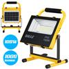 BAKAJI Lampada Faro Lavoro Portatile con Pannello Solare 100W 1000lm Luce Emergenza SOS