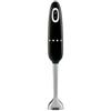 Smeg, Frullatore a Immersione HBF11BLEU, Funzione Turbo e Sistema di Taglio Flowblend, con Impugnatura Antiscivolo, Avvolgicavo Integrato, Accessori Non Inclusi, Potenza 700W, Nero