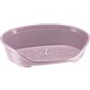 Ferplast Cuccia per Cani Cuccia in plastica per Cani taglia media 100% plastica riciclata Lettino per Cani lavabile traspirante e antiscivolo Siesta Deluxe, 82 x 59,5 x 25 cm., Glicine