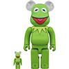 Medicom Toy BE@RBRICK Kermit The Frog 100% & 400% The Muppets project 1/6 Medicom giocatt...