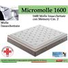 ErgoRelax Materasso Molle Insacchettate Mod Micromolle 1600 con Memory Matrimoniale da Cm 160x190/195/200 -Ergorelax