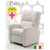 Il Benessere Poltrona Relax Elettrica con 2 Motori e Alzapersona Sfoderabile Mod. Paola Prodotto Italiano