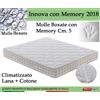 ErgoRelax Materasso a Molle Bonnel Mod. Innova con Memory 2018 Climatizzato da Cm 140x190/195/200 Altezza Cm 22 - Ergorelax