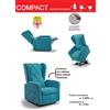 Il Benessere Poltrona Relax Compact con Seduta Ribassata completa di Alzapersona Kit Roller 2 Motori Prodotto Italiano