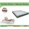 ErgoRelax Offerta Pack tutto compreso Rete Elettrica Olympia 80x190/195/200 + Materasso Memory Aloe 80x190/195/200 - Ergorelax