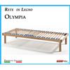 ErgoRelax Rete in Legno Olympia con 26 Doghe di Faggio e Regolatori Rigidità 120x190x195x200
