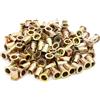 JXPXJMY Dadi per Rivetti Ciechi, Dadi per Rivetti in Acciaio al Carbonio e Acciaio Zincato Inserti Filettati per Legno Mobili Decorazioni (50, M6*15)