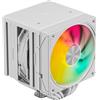 upHere gaming UE2T6C ARGB Dissipatore Aria per CPU, 6×Ф6mm Tubi di Calore CPU Cooler, Due Ventole U3 ARGB PWM da 120mm, TDP 265W, Torre Doppia, Intel LGA: 2011/2066(X79/X99) 1700, AMD: AM5/AM4-Bianco
