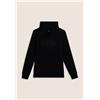 Freddy Sweatshirt Felpa Nera Scritta Glitter Petto Donna
