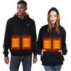 WUEAOA Giacca Riscaldata Uomo Donna, Giacca Termica con Batteria da 10000 mAh - 3 Livelli di Riscaldamento Giaccone Invernale - Sci Pesca Moto - Caricatore Non Incluso L