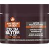 American Dream Crema corpo al burro di cacao da uomo, burro corpo ultra idratante con un profumo fresco e sportivo