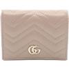 Gucci Pre-Owned - Portafoglio GG Marmont Matelasse piccolo in pelle 2016-2025 - Donna - pelle di vitello - Taglia unica - Marrone
