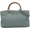 Gucci Pre-Owned - Borsa shopper media in pelle di vitello e bambù 2016-2025 - Donna - pelle di vitello/bamboo - Taglia unica - Blu