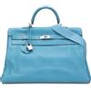 Hermès Pre-Owned - Borsa da viaggio Kelly II Relax 50 Voyage in pelle Clemence 2005 - Donna - pelle di vitello - Taglia unica - Blu