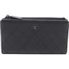 CHANEL Pre-Owned - Portafoglio bi-fold So Black in pelle di vitello trapuntata 2021-2025 - Donna - pelle di vitello - Taglia unica - Nero