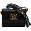 CHANEL Pre-Owned - Borsa a tracolla 19 in pelle di vitello con battente e catena 2021 - Donna - pelle di agnello - Taglia unica - Nero