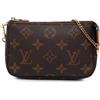 Louis Vuitton Pre-Owned - Borsa a mano mini Pochette Accessoires con monogramma 2020 - Donna - tela - Taglia unica - Marrone