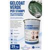 NORD COMPOSITES Gelcoat verde Iso/Neo per stampi barche in vetroresina + catalizzatore