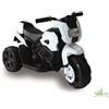 MOTO MOTARD MOTORINO A BATTERIA ELETTRICO GIOCO BAMBINO BIANCO 3 km/h 6V + LUCI