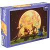 Tenyo Disney Moonlight Party puzzle 300 pezzi con illuminazione - 30,5 x 43 cm JP