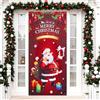 MELLIEX Copri Porta Natalizio, Decorazioni Natalizie per Porta Copertura Divertente Elfi Babbo Natale Appendere Ingresso Banner Copriporta Natalizio per Casa, 90 x 185cm, 90 x 200 cm
