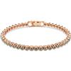 SWAROVSKI BRACCIALE TENNIS IMBER, TAGLIO ROUND PLACCATO ORO ROSA