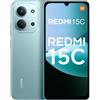 XIAOMI Redmi 15C Smartphone - 4GB/128GB, 6.9 50MP 120Hz, Dual SIM 4G, 6000mAh Mint Green