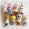 Stray Kids SKZOO Peluche Borsa Charm Set di 8 Membri JYP POPUP STORE 2023 JAPAN