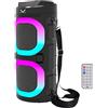 Majestic FIRE 9 - Speaker bluetooth, 3 effetti luci LED, ingressi USB/microSD/