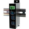 EXSYS HUB USB 3.2 Gen 1 a 4 porte con protezione da sovratensione EDS da 15 KV