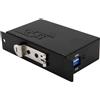 EXSYS USB 3.2 Gen 1 a 4x Ethernet Gigabit incl. cavo USB-C adattatore Din-Rail-K.