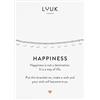 LUUK LIFESTYLE Braccialetto in filigrana con ciondolo motivo luna in acciaio inossidabile con carta regalo HAPPINESS, regalo personale, portafortuna, gioielli donna, argento