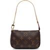 Louis Vuitton Pre-Owned - Borsa a mano Pochette Accessoires mini con monogramma 2021 - Donna - tela - Taglia unica - Marrone