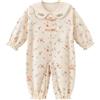gurcooc Neonata Pagliaccetto in Cotone con Bottoncini Tutine per Neonati Manica Lunga Jumpsuit Vestiti per Bambini Neonata 0-18 Mesi