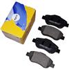 metelligroup 22-0638-0 Pastiglie Freno Anteriori E Posteriori, Made in Italy, Pezzo di Ricambio per Auto/Automobile, Kit da 4 Pezzi, Certificate ECE R90, Prive di Rame
