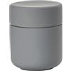 ZONE DENMARK UME - Contenitore in ceramica con coperchio, Ø 8,5 cm, altezza 10,5 cm, colore: Grigio
