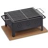 Sauvic Barbecue da tavolo con griglia inossidabile da 25x20 cm