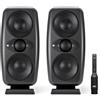 IK Multimedia iLoud MTM MKII - Coppia di monitor da studio hi-end compatti di nuova generazione con correzione ambientale ARC integrata, emulazione dei diffusori, 100W. Include microfono ARC. Nero