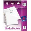 Avery Buste per raccoglitori, trasparenti, 21,6 x 27,9 cm, senza acidi, resistenti, 5 tasche, 3 confezioni (75296)