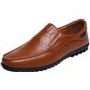 UnoSheng Scarpe da uomo, colore nero, per il tempo libero, da uomo, in pelle, colore nero, eleganti, italiane, per attività all'aria aperta, alla moda, senza lacci, morbide, scarpe da fitness, scarpe da uomo,
