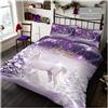 GC GAVENO CAVAILIA Gaveno Cavailia Set Copripiumino Natalizio di Alta qualità, con Motivo a Unicorno, Morbido e Accogliente, per Letto King Size, Colore: Viola, Poliestere, Doppio