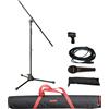 SUPERLUX MSKA MICROFONO VOCE + ASTA MICROFONICA + BORSA + CLAMP + CAVO CANNON XLR 6MT IN BUNDLE