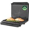 Salter Griglia Salter ActiGrill Everyday - Griglia media a 4 porzioni, cerniera adattabile per alimenti più spessi e panini profondi, piastre antiaderenti senza PFAS, controllo automatico temperatura, 1500W