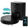 Cecotec Robot Aspirapolvere Conga 2499 Ultra Home Advanced. Base Autopulente, Tecnologia Giroscopica, 2100Pa, App, Spazzola Multifunzionale, 2 Spazzole, Mocio, Rilevamento Automatico Sacchetto 3L