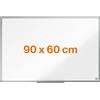 Nobo Lavagna magnetica in acciaio Nobo Amazon Exclusive 90x60 cm - Lavagna cancellabile a secco con cornice in alluminio portapenne, lavagna magnetica da parete per ufficio, casa, bacheca per aula, scuola