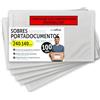 m-office Buste Portadocumenti Adesive 240x140mm, Packing List, Buste Trasparenti per Spedizioni, Fatture, Bolle di Consegna e Documenti, Impermeabili con Forte Adesione - m-office (100 pezzi)