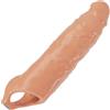 BDSMYEE 28 CM Manicotto per Pene, Guaina Fallica con Anello Testicolo, Prolunghe per il Pene Riutilizzabile Coppie Sesso Giocattolo Erotico per Uomini (Pelle scura)