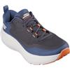 Skechers Sneakers Uomo Go Run Supersonic Max SneakerSneaker, Tessuto Blu con Finiture Arancioni, 43 EU