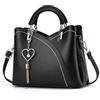 Xiaoyu Small Purses and Handbags for Women Fashion Crossbody Bag Lightweight Shoulder Bag Top Handle Satchel Purse (Black)