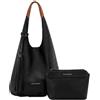 Montana West Hobo Bags - Borsa a tracolla da donna con manico superiore, Nero mezzanotte.